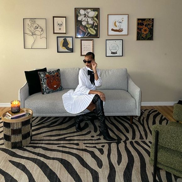 Zara White Linen Pleated Dresss - Picture 13 of 14